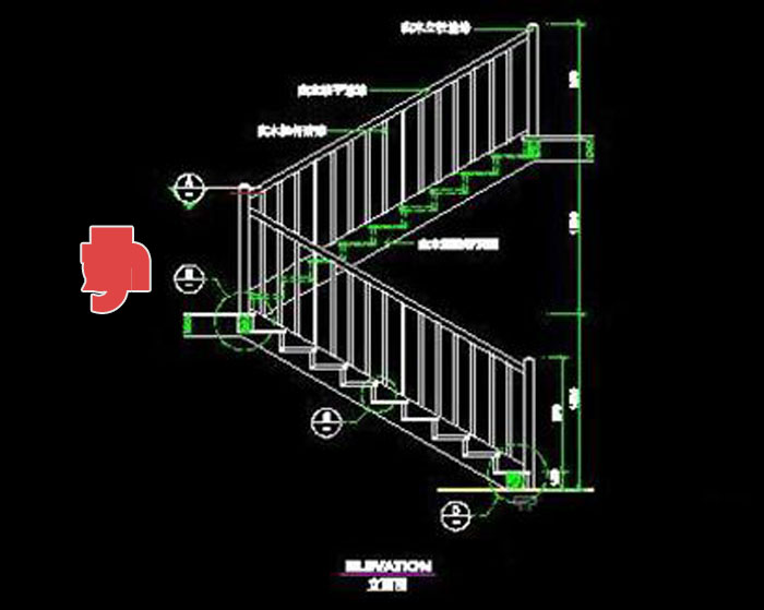 Stairs Cad block and details Download 19